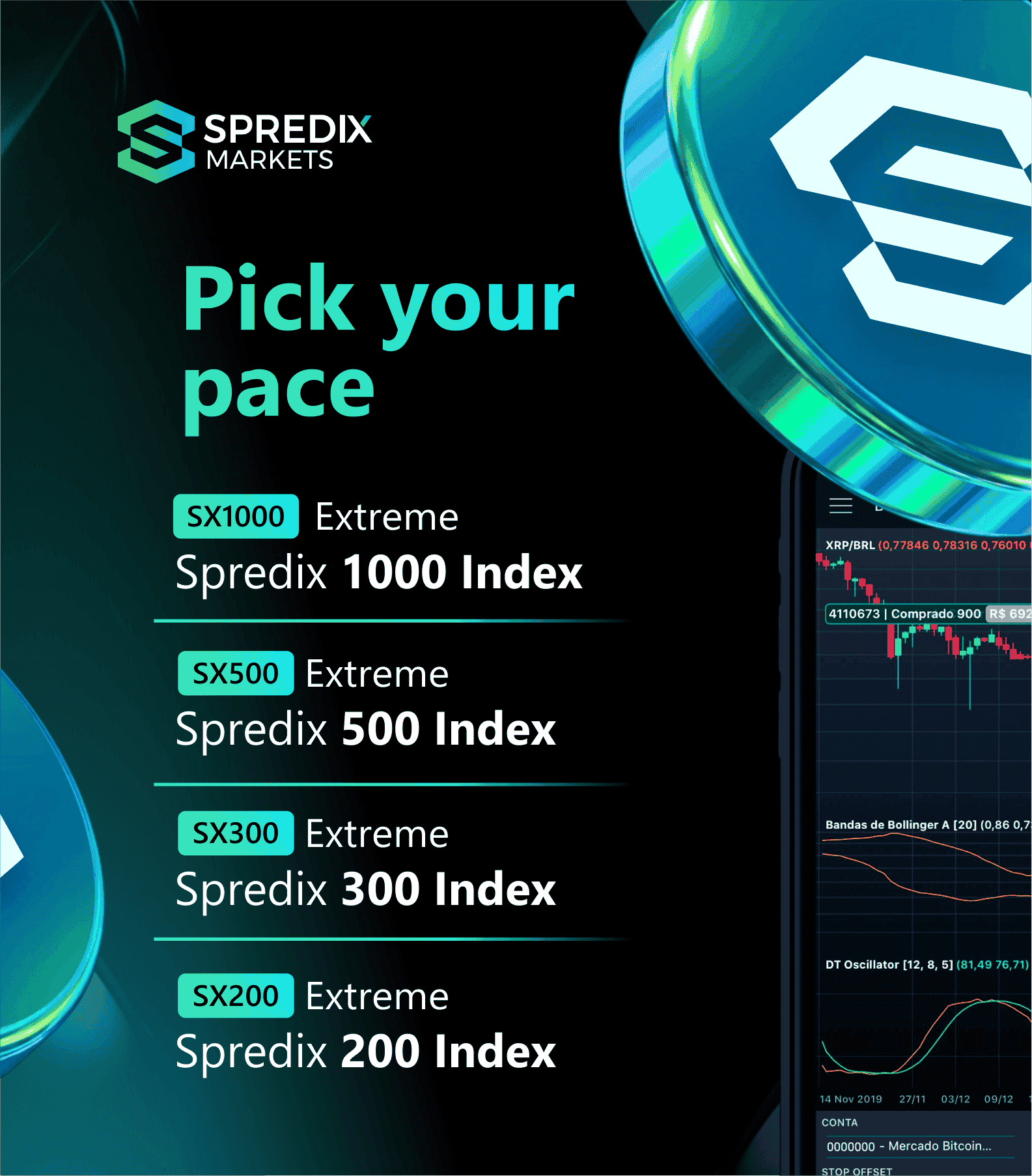 Spredix Extreme tier pairs — SX1000, SX500, SX300, SX200